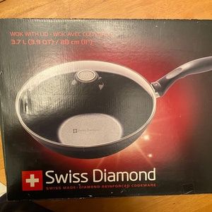 Swiss Diamond 3.7 L Wok with Lid